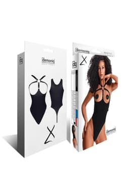 Demoniq LadyX Estrella Body, Detailansicht des Verschlusses, produktnah aufgenommen