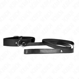 KINK Halsband mit roter Leine, Verschluss in geöffnetem Zustand