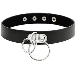 Coquette Chic Desire Doppelring-Choker mit verstellbarer Halterung im Detail