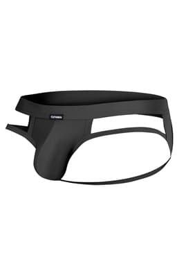 Cut4Men Jockstrap aus Mikrofaser in Schwarz, Rückansicht in voller Länge