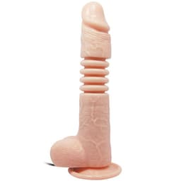 Baile Thunder Up Vibrator, Nahaufnahme der Spitze mit realistischer Formgebung