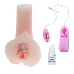 Vaginale Öffnung des Baile Ultra Realistic Masturbators in Nahaufnahme