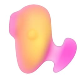 ROMP Kiss kompakter Klitoris-Druckwellenvibrator, in der Hand gehalten im Größenvergleich