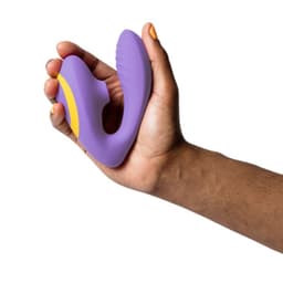ROMP Reverb G-Punkt-Vibrator in Lila, biegsamer Hals im abgewinkelten Zustand
