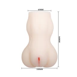 Nahaufnahme der Cyberskin-Oberfläche des Passion Lady Masturbators