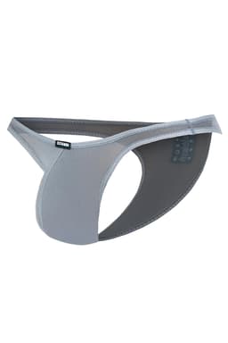 Cut4Men Capri Thong Netz Slip, Rückansicht mit erkennbaren Schnittdetails