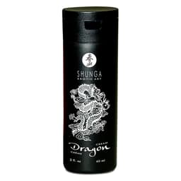 Shunga Dragon Potenzcreme, Deckel und Etikett der Dose im Detail