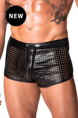 Noir Handmade Men Chaos Shorts, Detailansicht des Bunds