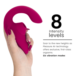 Womanizer Blend Rabbit-Vibrator mit Pleasure Air, im Badezimmer, wasserdicht nach IPX7