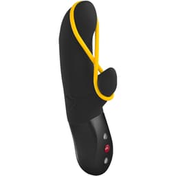 Fun Factory Amorino Rabbit-Vibrator in Schwarz, komplette Gesamtansicht