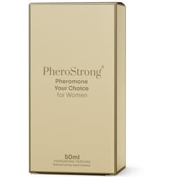 PheroStrong Your Choice for Women Pheromon-Parfum, 1-ml-Probe im Größenvergleich
