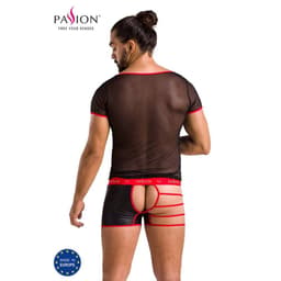 Passion Mark Herren-Dessous-Set von hinten getragen, Produktfoto auf weißem Hintergrund
