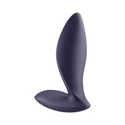 Basis des Satisfyer Power Plug Analvibrators mit Bedientaste in Nahaufnahme