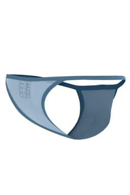 Cut4Men Tanga Kini Netz Slip in Grau, am Körper getragen zur Veranschaulichung der Passform