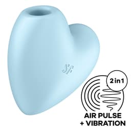 Satisfyer Cutie Heart Klitoris-Stimulator in Herzform aus Silikon in der Gesamtansicht von vorn