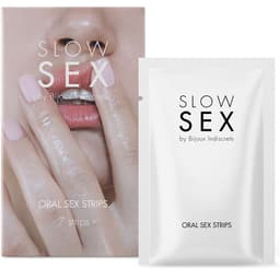 Bijoux Indiscrets Slow Sex Oral Sex Strips, Packung mit 7 Streifen