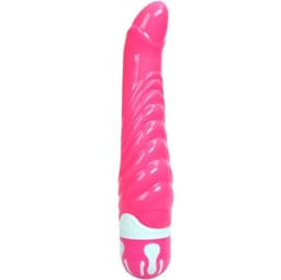 Baile Naturel G-Spot Vibrator in Rosa, Gesamtansicht in scharfer Nahaufnahme