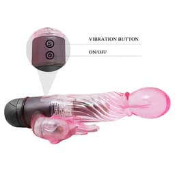 Baile Rabbit-Vibrator in der Dusche, tauchfähige Nutzung, Produktfoto in natürlichem Licht