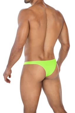 Cut4Men Capri-Slip aus Mikrofaser in Gelb, Rückansicht in voller Länge