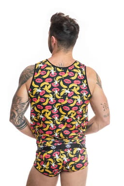 Anais Men Banana Herren-Top, Rückenansicht