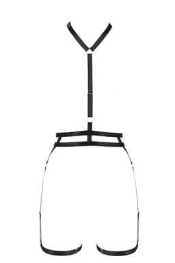 Passion Denira 2-in-1-Set in Schwarz, Gesamtansicht aller Teile des Sets