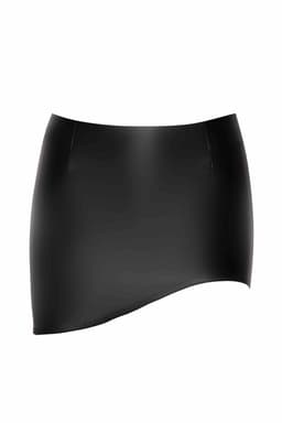 Noir Handmade Libido Minirock am Körper getragen, seitliche Ansicht