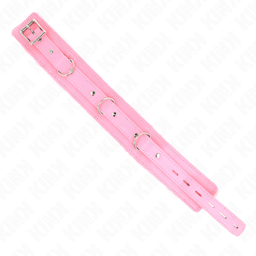 KINK Halsband mit Einschränkungen, Nahaufnahme des D-Rings, Detailaufnahme der Verarbeitung