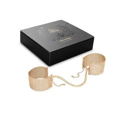 Bijoux Indiscrets Désir Métallique – Handschellen aus Metallgewebe – Gold, Ansicht 8