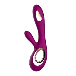 Lelo Soraya Wave von der Seite mit externem Stimulator im Detail