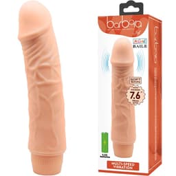 Baile Barbara Dildo von der Seite mit marmorierter Oberfläche im Detail