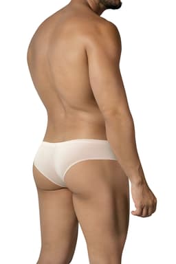 Cut4Men Cheeky-Brief Beige von hinten, nahtlose Verarbeitung im Detail