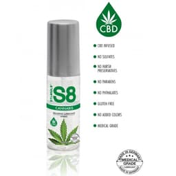 Stimul8 S8 Cannabis Hybrid Gleitgel mit Pumpspender im Detail