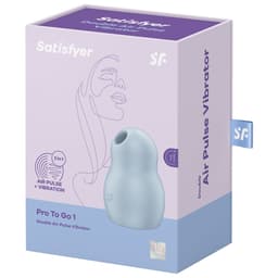 Satisfyer Pro To Go 1 Klitoris-Stimulator aus medizinischem Silikon mit Bedienknöpfen am Gehäuse in der Nahaufnahme