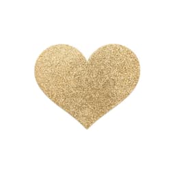 Bijoux Indiscrets Flash Golden Heart Nippelpasties in Herzform, goldfarben, Gesamtansicht