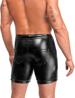 Noir Handmade Rogue Shorts am Körper getragen, seitliche Ansicht