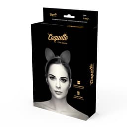Coquette Chic Desire Stirnband mit Katzenohren als Ergänzung zu einem Dessous-Set
