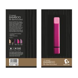 Verpackung des Rocks-Off Bamboo Gold Bullet-Vibrators mit gut erkennbarer Materialoberfläche