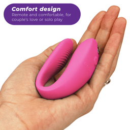 We-Vibe Sync Lite Paarvibrator, Detailaufnahme der Ein-Tasten-Steuerung