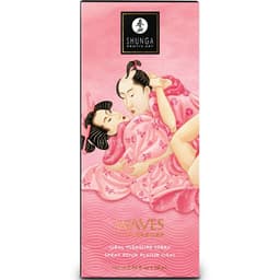 Shunga Waves Pleasure Spray, Sprühkopf der Flasche in Nahaufnahme