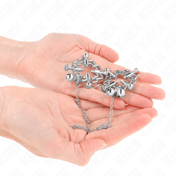 Verpackung der Kink metallischen Blumen-Nippelklemmen mit Kette