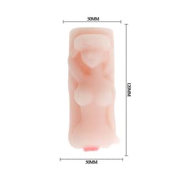 Verpackung des Baile Temptation Mini-Masturbators im Torso-Design aus TPR