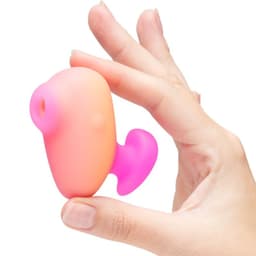 ROMP Kiss kompakter Klitoris-Druckwellenvibrator, Bedientaste für die zehn Intensitätsstufen im Detail