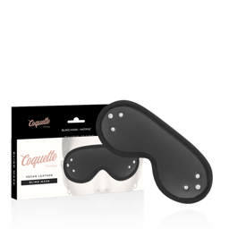 Coquette Chic Desire Fantasy Augenmaske in Schwarz, Gesamtansicht von vorne