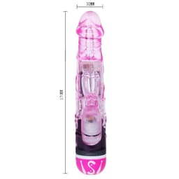 Verpackung des Baile Multispeed-Vibrators in Flieder in scharfer Nahaufnahme