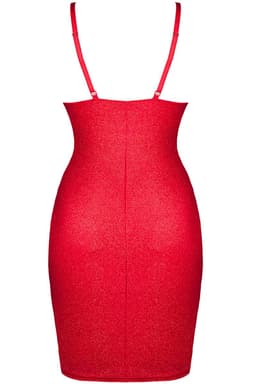 Demoniq Minikleid in Rot, Detailansicht der verstellbaren Träger