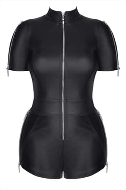 Demoniq Black Rose Body, Ansicht mit geöffneten Schulter-Reißverschlüssen