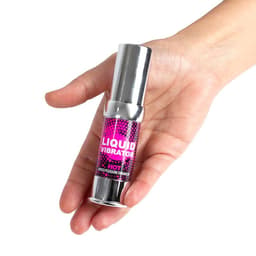Secretplay Flüssiger Vibrator Erdbeer-Sahne, veganes Siegel im Detail