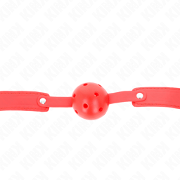 Kink – Ballknebel mit Atemlöchern , Kugel 4,5 cm – Rot, Ansicht 8