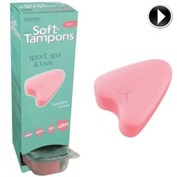 JoyDivision Soft-Tampons, Nahaufnahme der Aufreißlasche im Detail