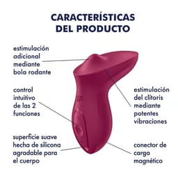 Satisfyer Exciterrr Fuchsia, Touch-Bedienfeld in Nahaufnahme